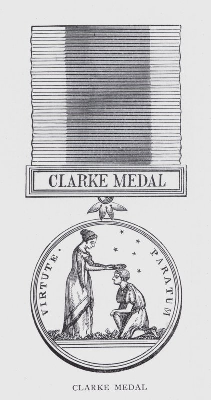 Clarke-medalj (litho) av English School