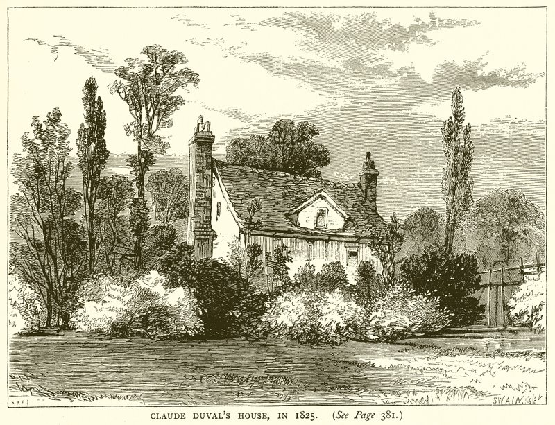 Claude Duvals hus, 1825 av English School