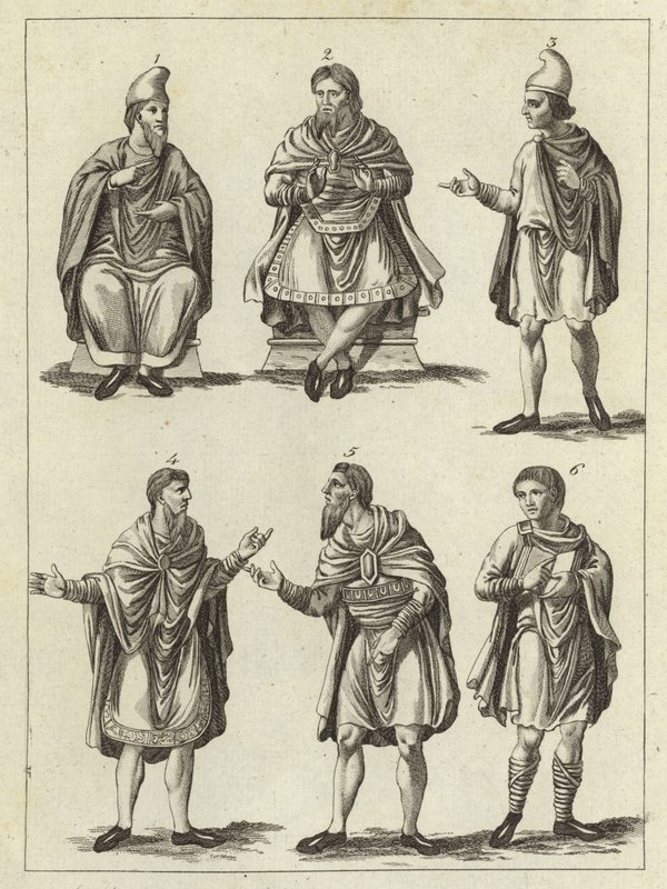 Anglo Saxons kläder av English School