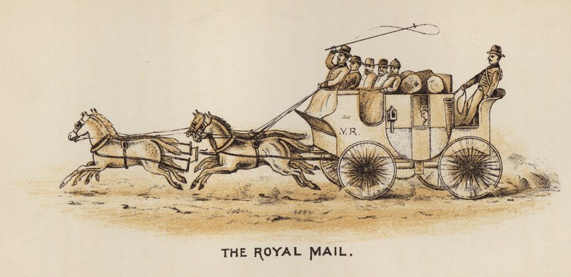 Coacher och coachning: The Royal Mail (litho) av English School