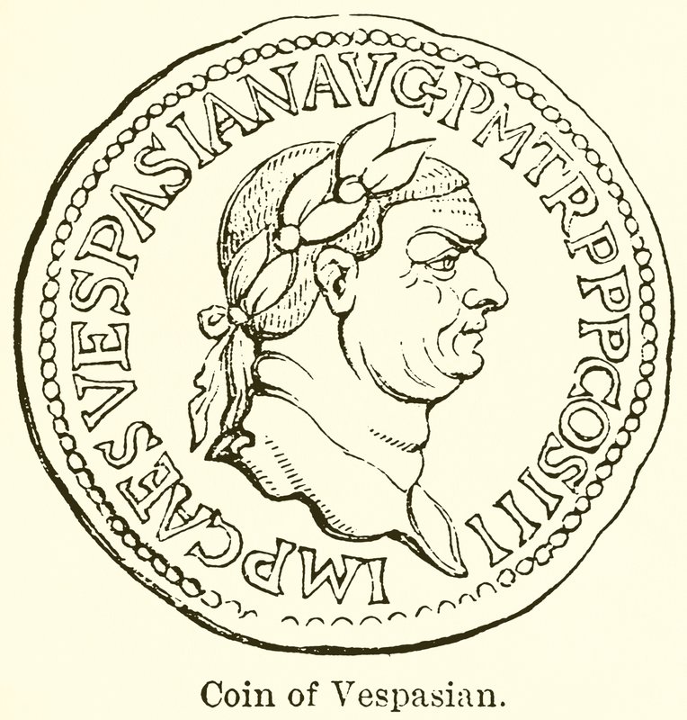 Mynt av Vespasianus av English School