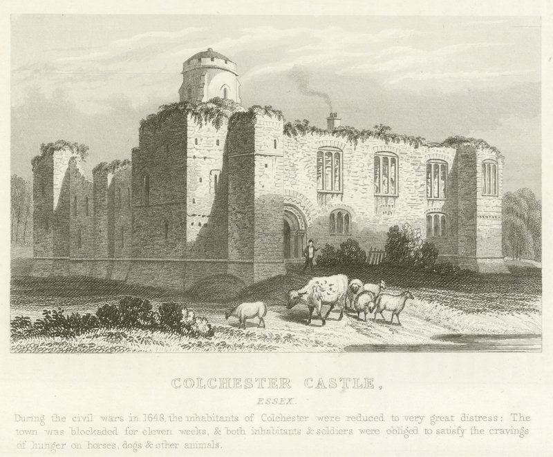Colchester Castle, Essex (gravyr) av English School