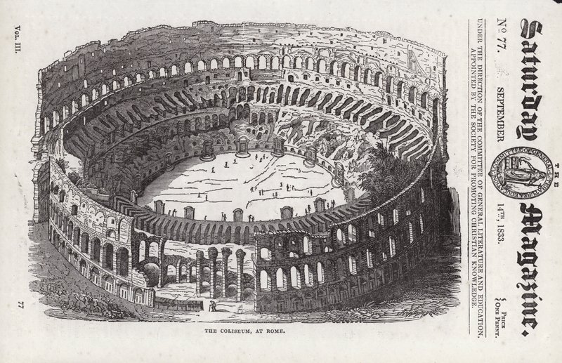 Colosseum, Rom (gravyr) av English School