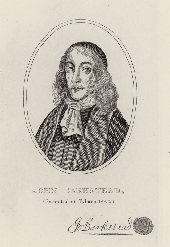 Överste John Barkstead (gravyr) av English School