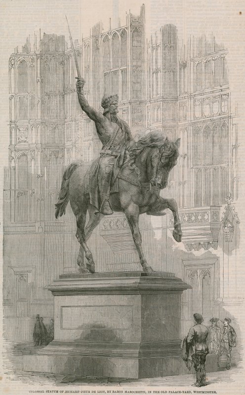 Kolossal staty av Richard Coeur de Lion av English School