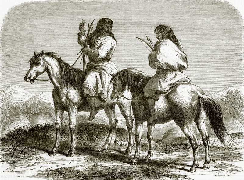 Comanche-indianer av English School