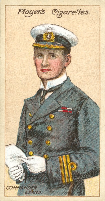 Commander Evans (chromolitho) av English School
