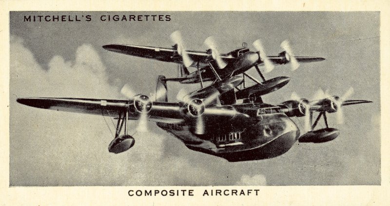 Kompositflygplan (litho) av English School