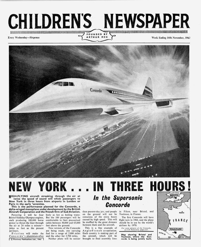 Concorde, förstasidan av 