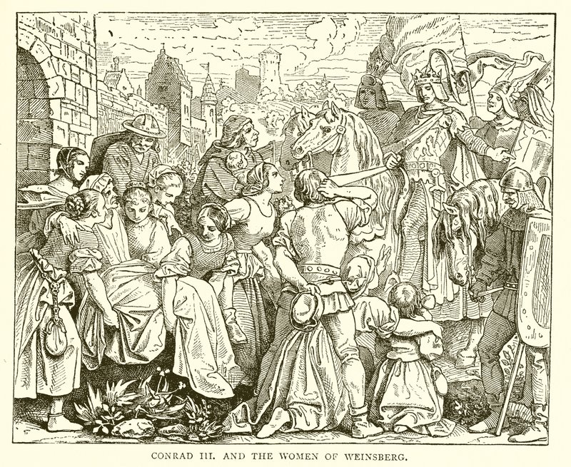 Conrad III och kvinnorna i Weinsberg av English School