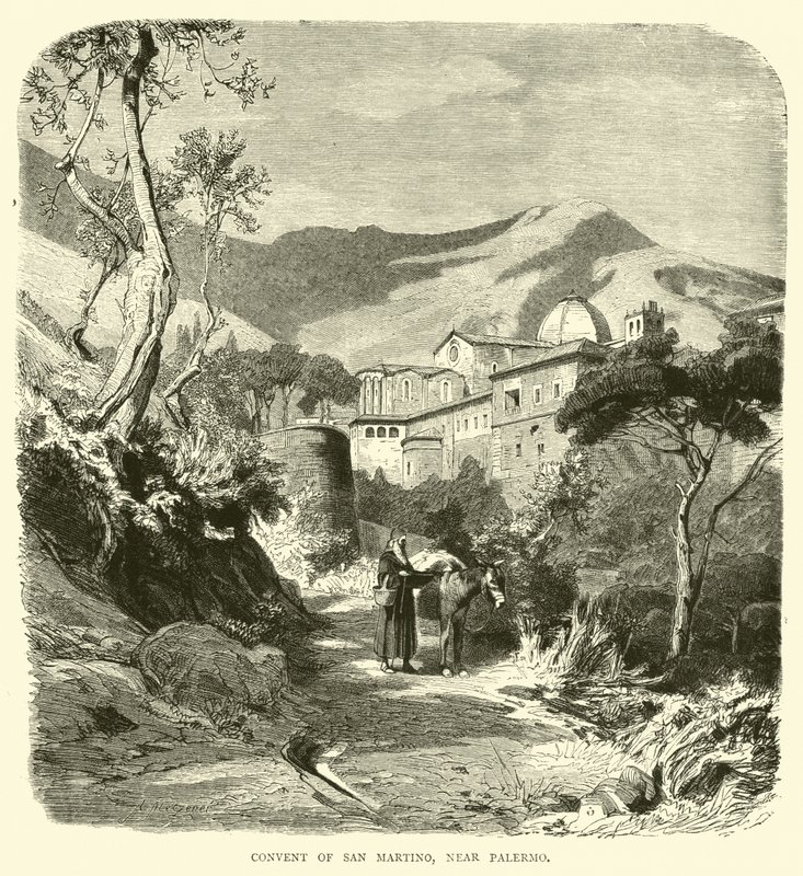 Klostret San Martino, nära Palermo av English School