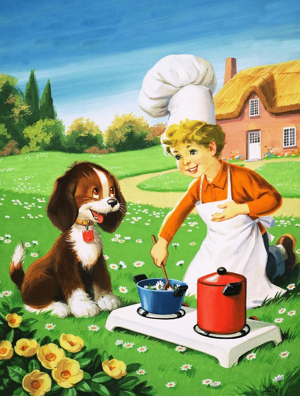 Matlagning utomhus av English School