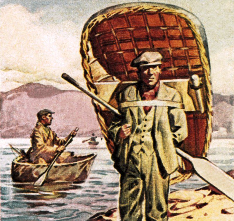 Coracles i Wales av English School