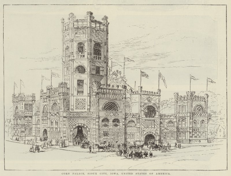 Corn Palace, Sioux City, Iowa, USA (gravyr) av English School