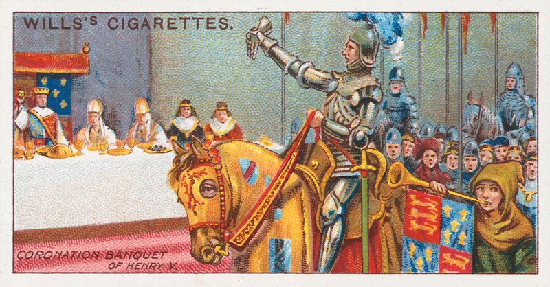 Kröningsbankett av Henry V av English School