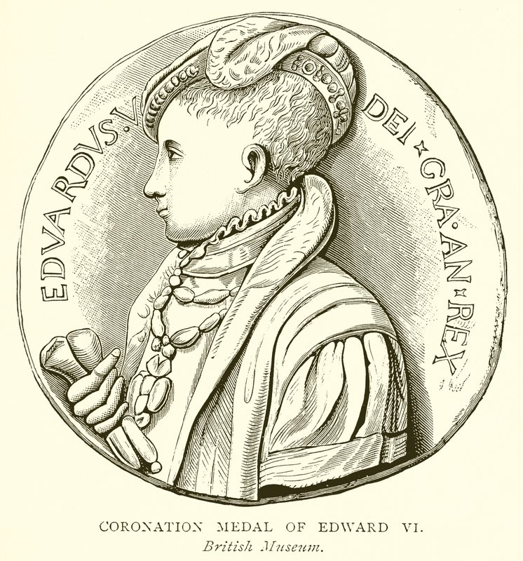 Kröningsmedalj av Edward VI av English School