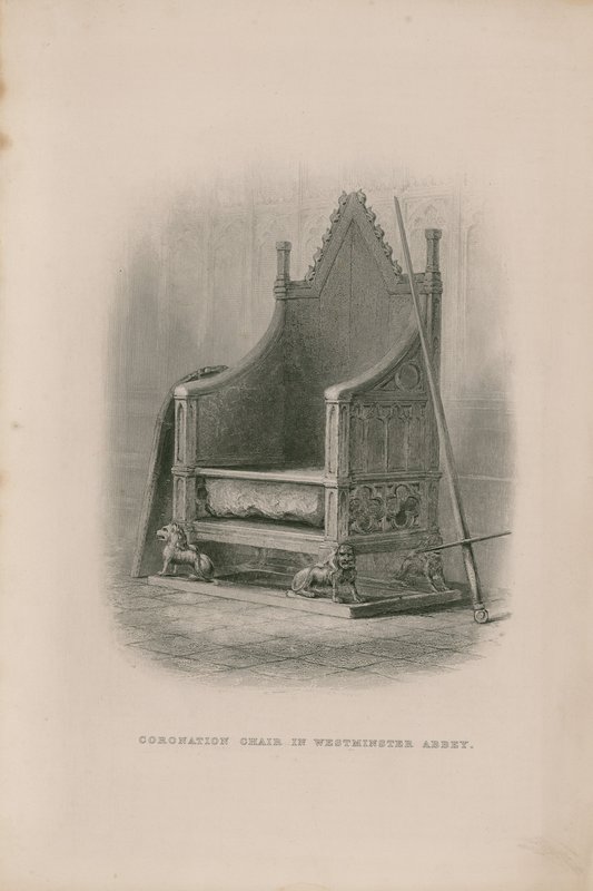 Kröningsstol i Westminster Abbey av English School
