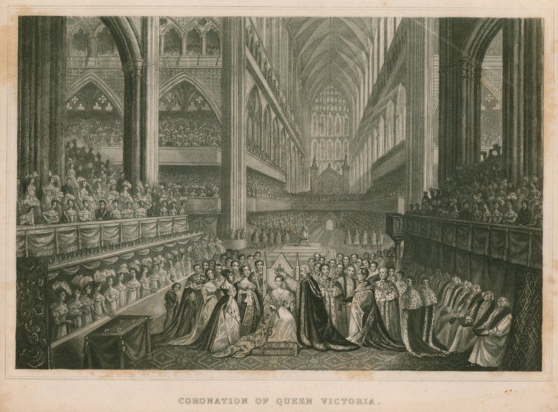 Kröning av drottning Victoria av English School