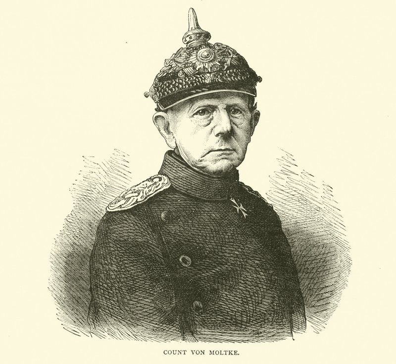 Greve von Moltke, juli 1870 av English School