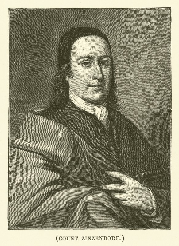 Greve Zinzendorf (gravyr) av English School