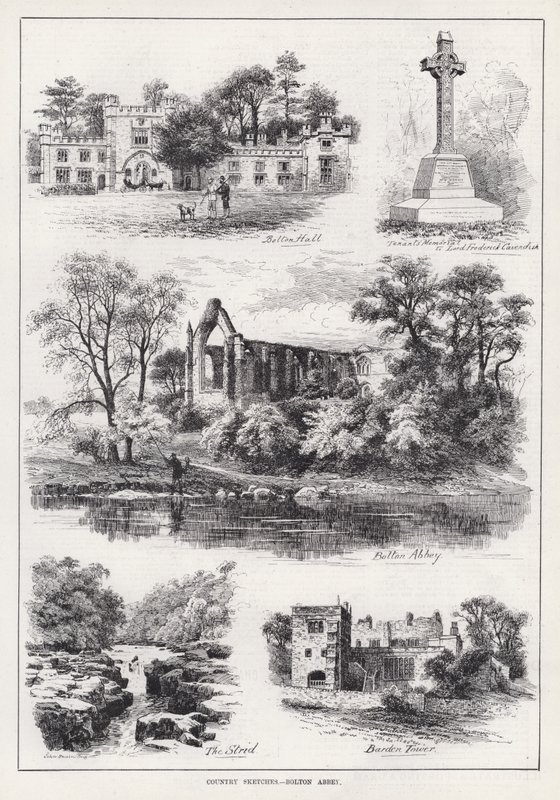 Country Sketches, Bolton Abbey (gravyr) av English School