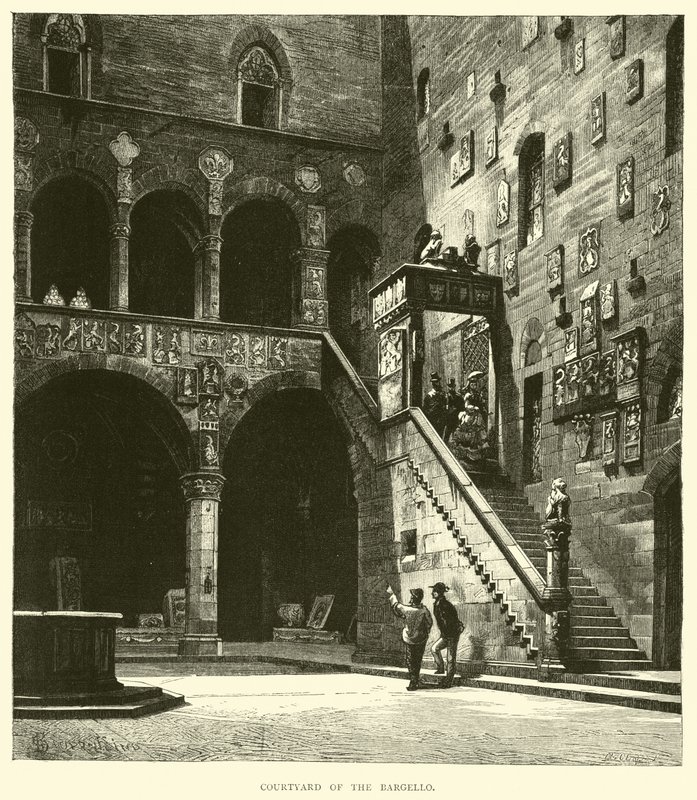 Innergården till Bargello av English School