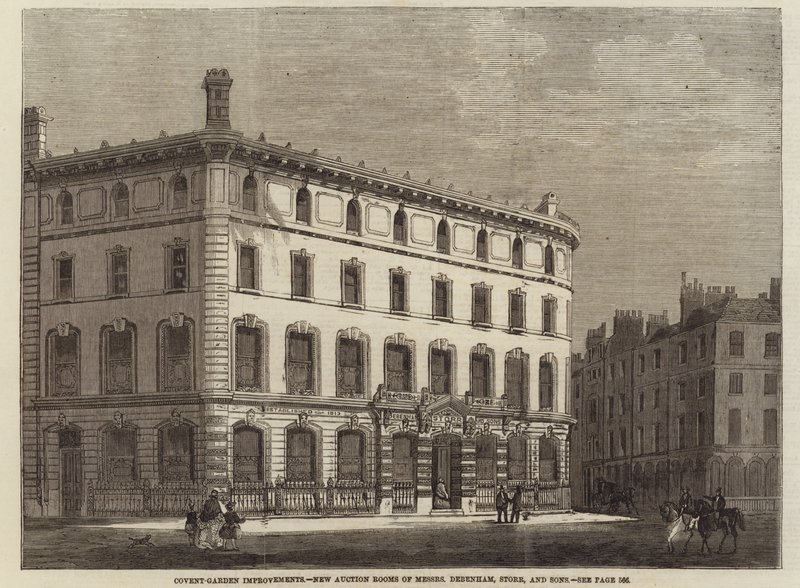 Covent Garden Improvements - Nya auktionsrum för herrarna Debenham, Storr and Sons av English School