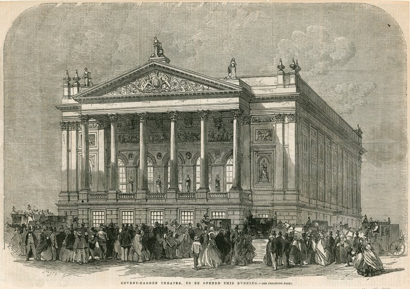 Covent Garden Theatre, London - öppnas i kväll av English School