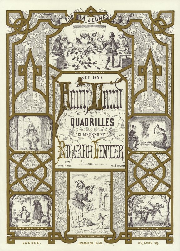 Omslagsbild av set ett av Fairy Land Quadrillers komponerade av Ricardo Lenter av English School