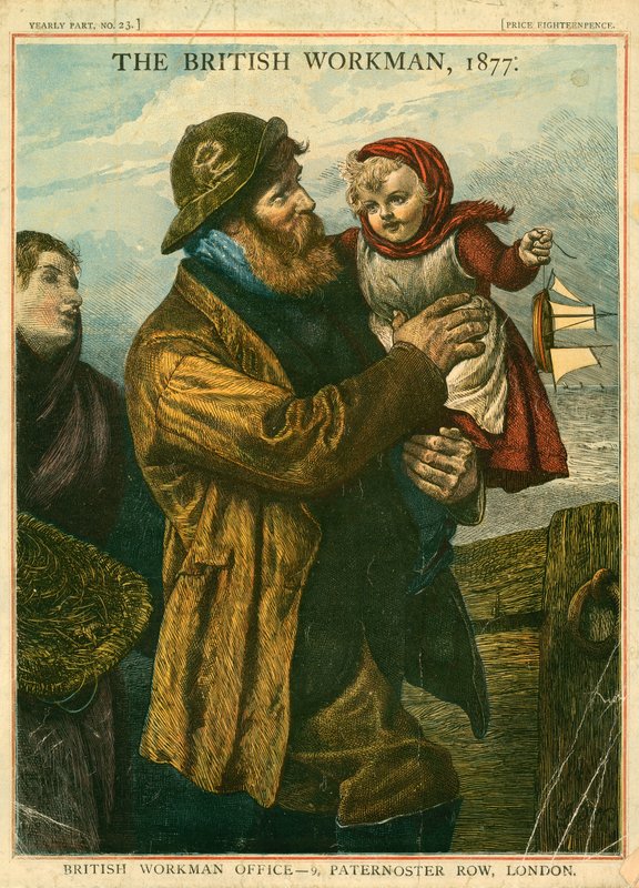 Omslag till The British Workman, 1877 av English School