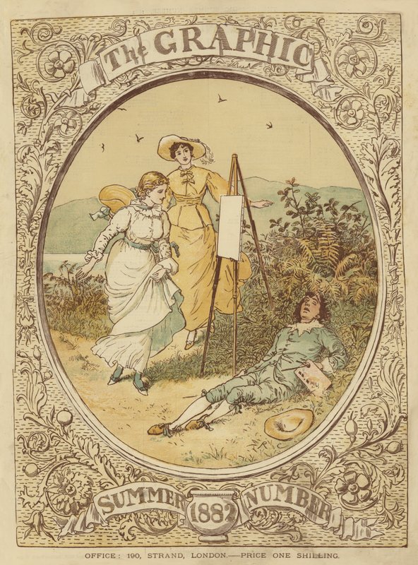 Omslag till The Graphic Summer Number 1882 (chromolitho) av English School