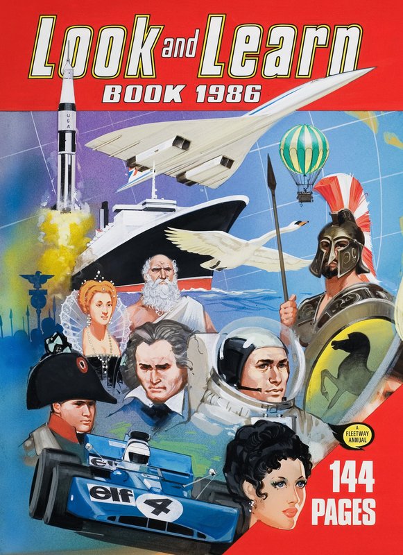 Omslag till boken Titta och lär 1986 av English School