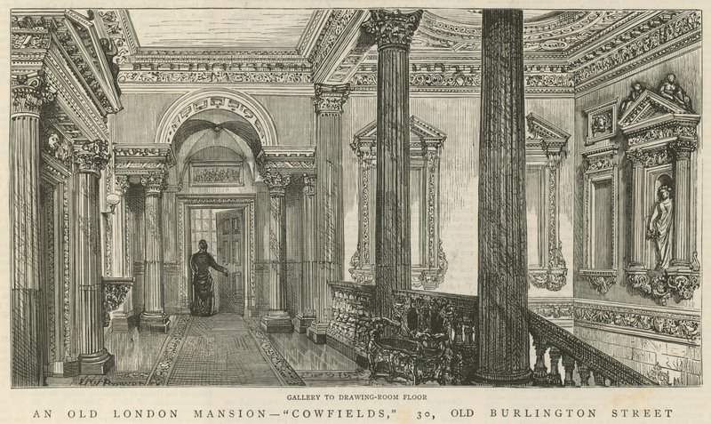 Cowfields, 30 Old Burlington Street: Galleri till salongens golv av English School