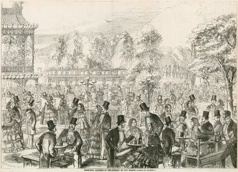 Cremorne Gardens, London, högst på säsongen av English School