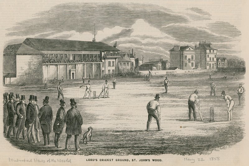 Cricketmatch på Lords Cricket Ground, St Johns Wood av English School