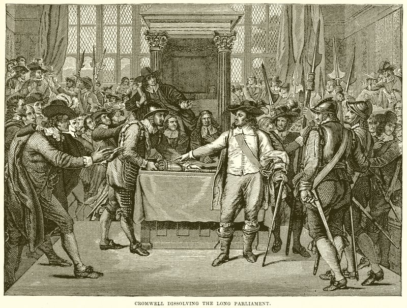 Cromwell upplöser det långa parlamentet av English School