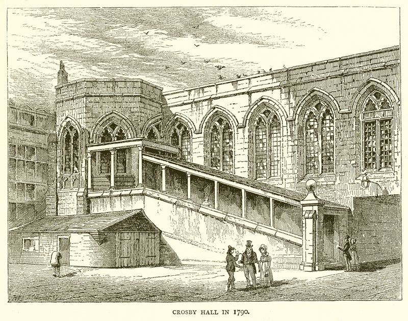 Crosby Hall 1790 av English School