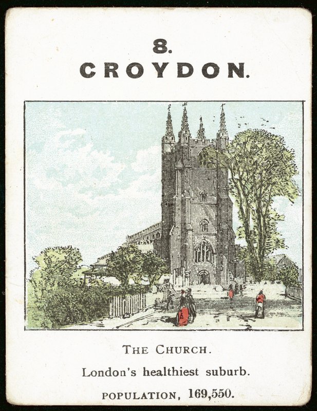 Croydon (färg litho) av English School