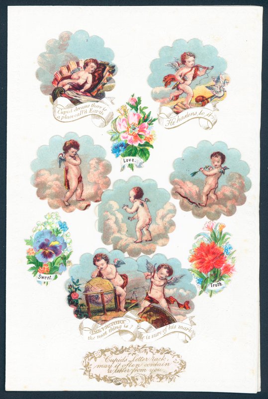 Cupid alla hjärtans dag-kort av English School