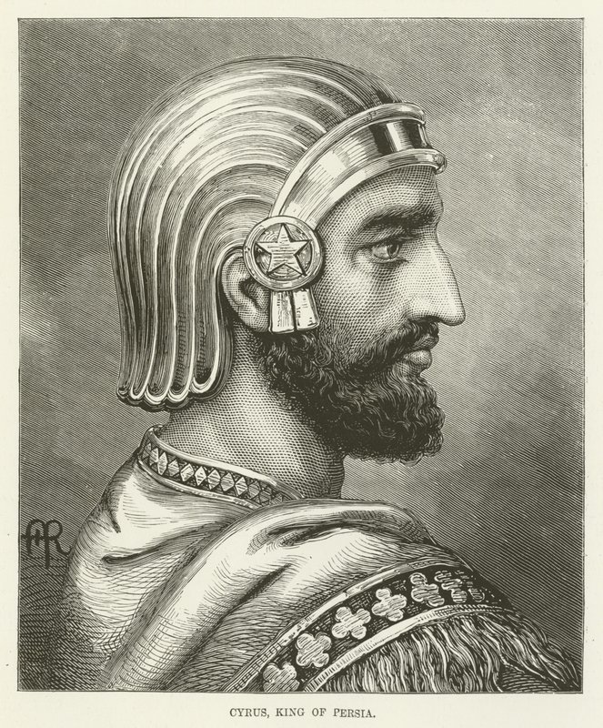 Cyrus, kung av Persien av English School