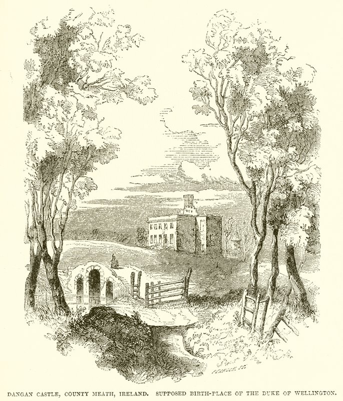 Dangan Castle, Country Meath, Irland. Förmodad födelseplats för hertigen av Wellington av English School