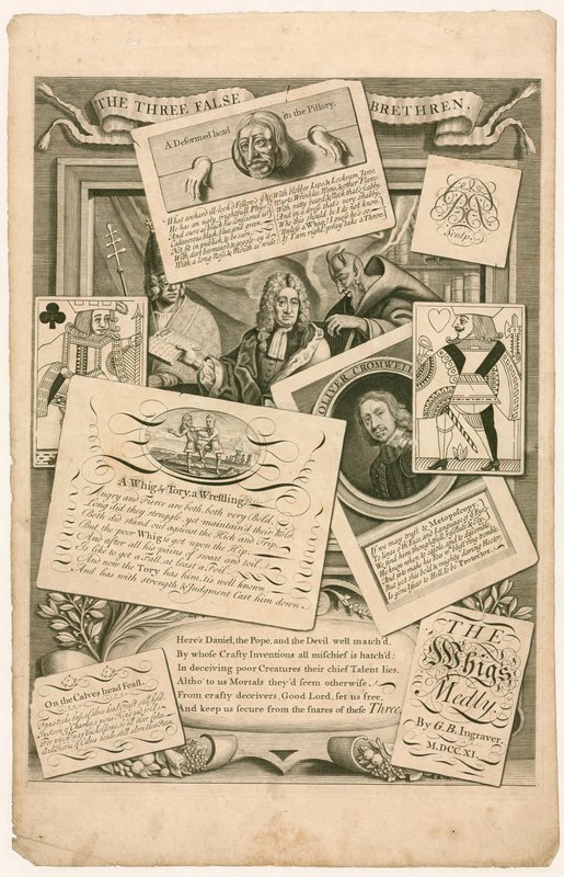 Daniel Defoe (mannen i pelaren) av English School