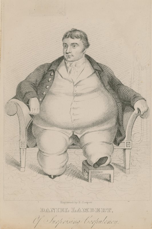 Daniel Lambert, av överraskande korpulans av English School