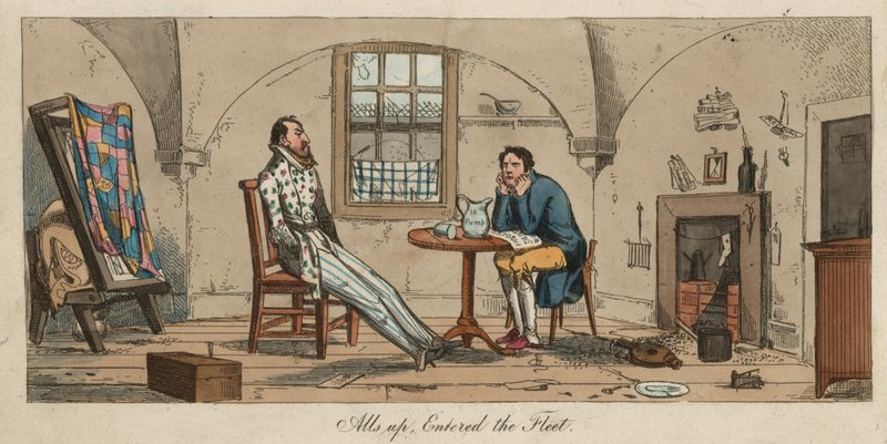 Dashall och Lubin i Fleet Prison av English School