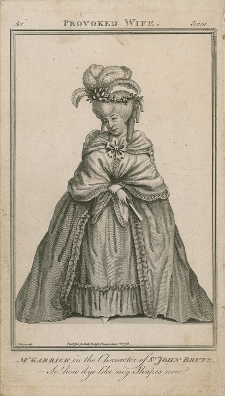 David Garrick i karaktären Sir John Brute av English School