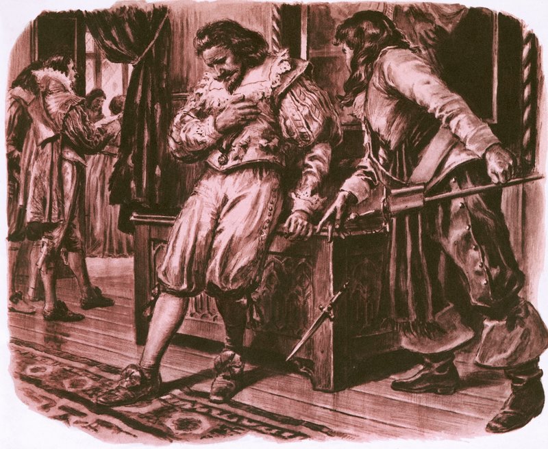 George Villiers, hertig av Buckingham, död av English School