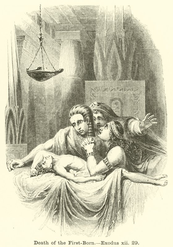 Den förstföddes död, Exodus, xii, 29 av English School