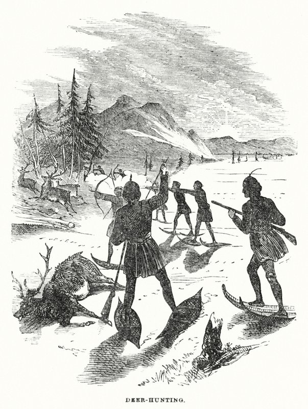 Hjortjakt (gravyr) av English School