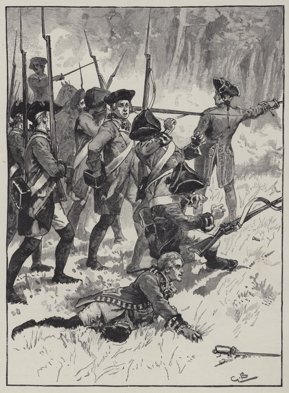 General Braddocks nederlag i det indiska bakhållet av English School