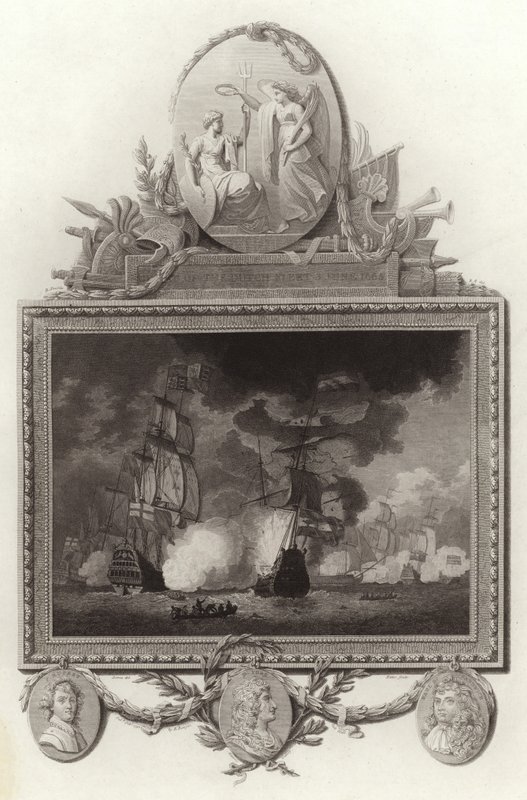 Nederlag för den holländska flottan, 3 juni 1665 av English School